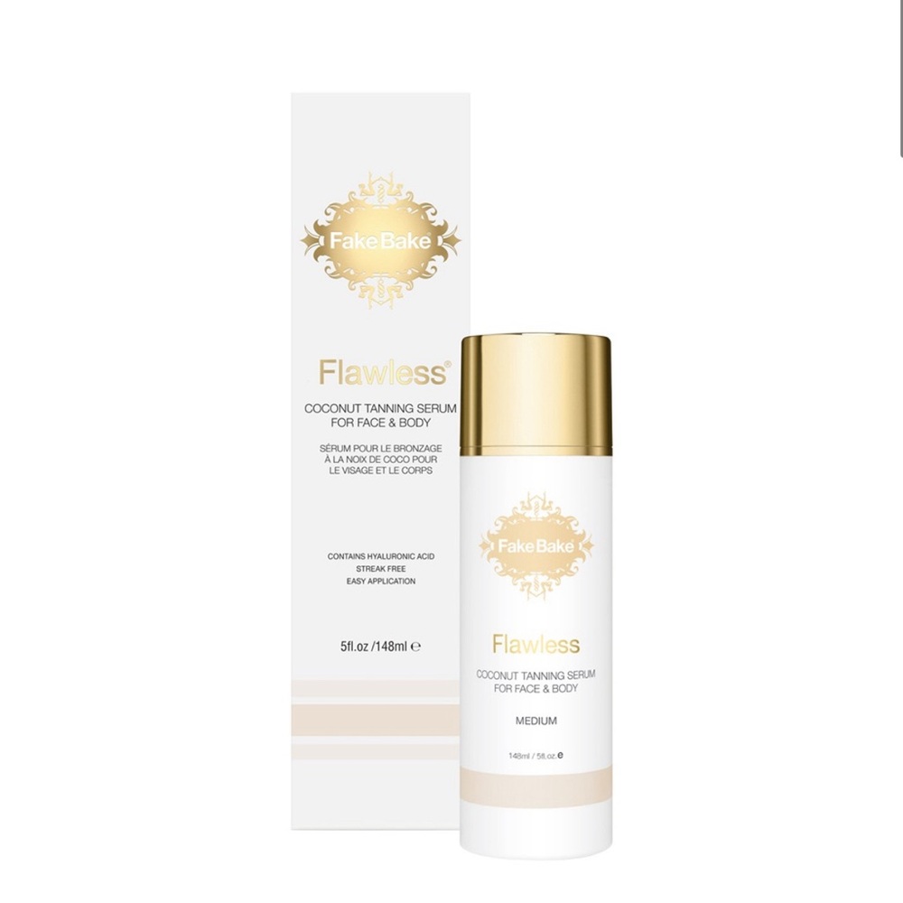 FAKE BAKE FLAWLESS COCONUT TAN SERUM Self Tan liquid BNIB for Face & Body